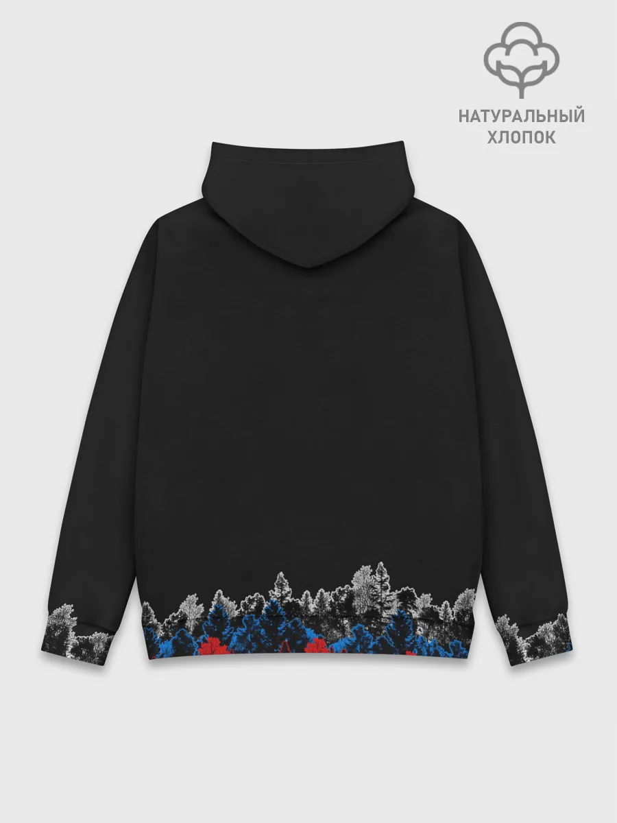 Худи мужской база хлопок / Флаг из леса