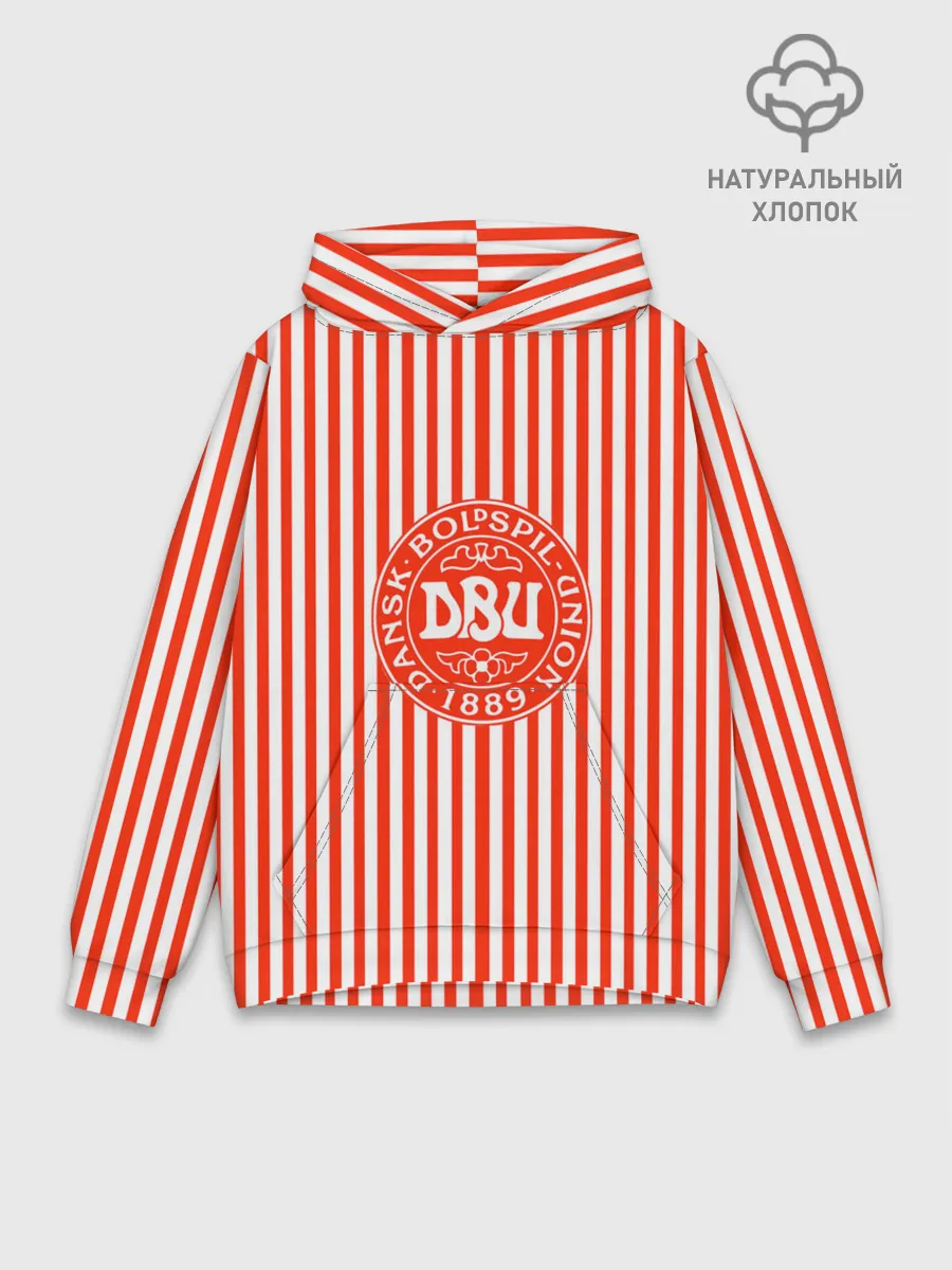 Худи мужской база хлопок / Сборная Дании