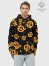 Худи мужской база хлопок / BINANCE / БИНАНС / УЗОР