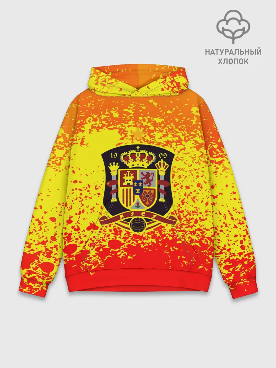 Худи мужской база хлопок / Сборная Испании