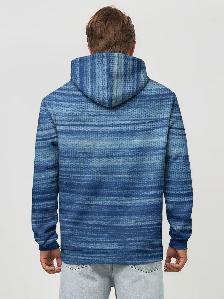 Худи мужской база хлопок / Texture. Denim