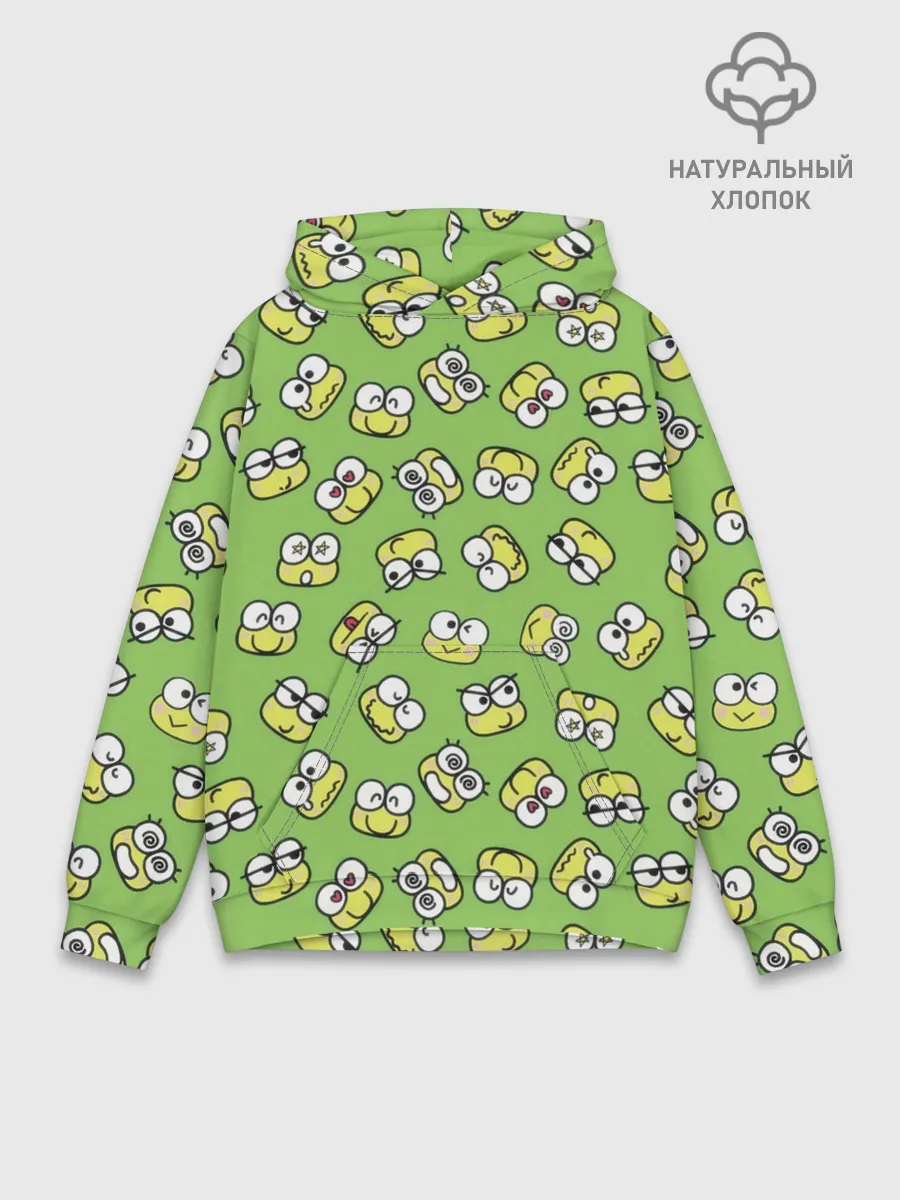 Худи мужской база хлопок / Смайлы Лягушки
