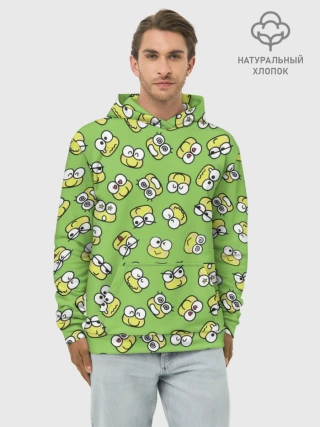 Худи мужской база хлопок / Смайлы Лягушки