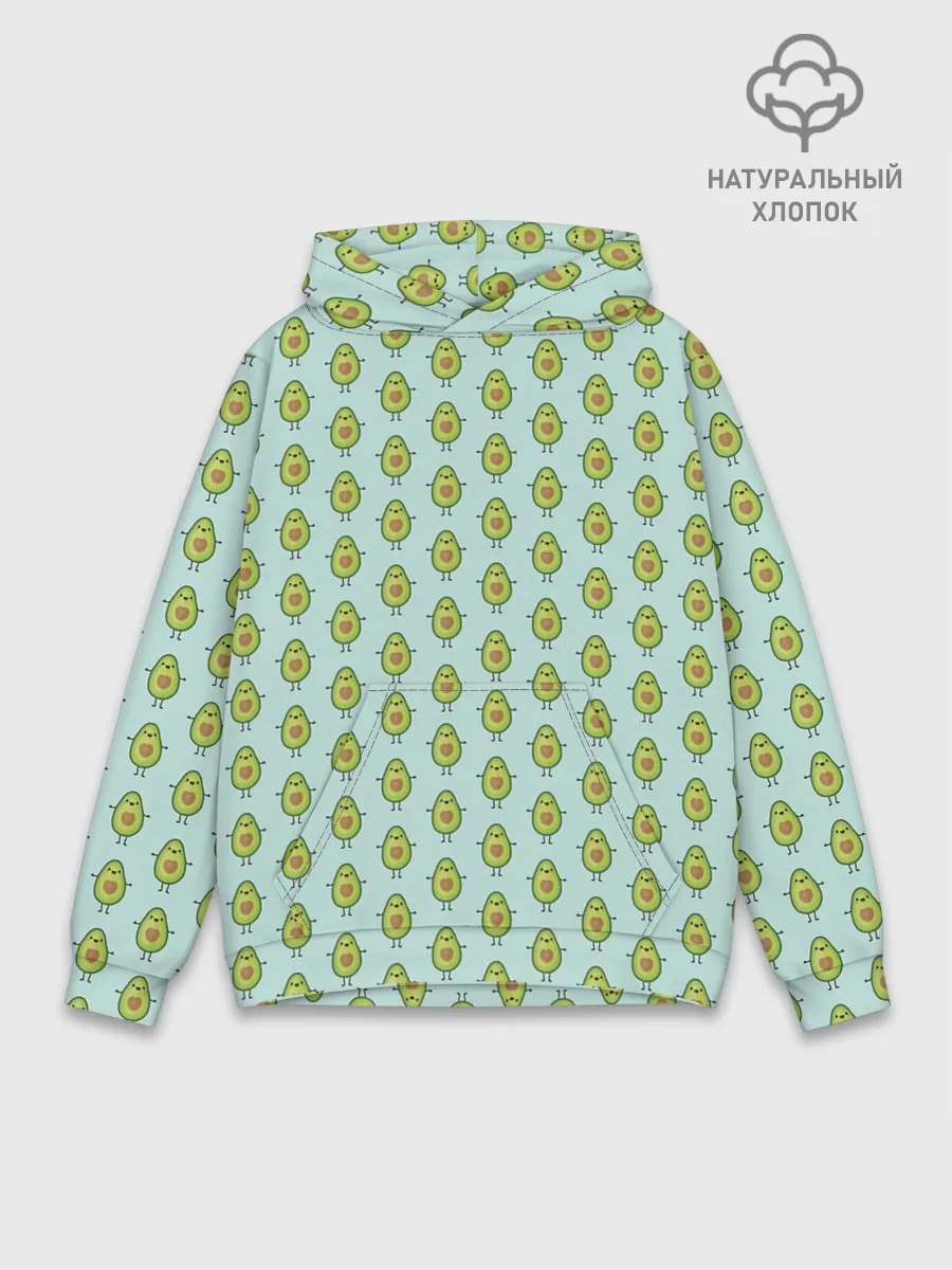 Худи мужской база хлопок / Авокадики