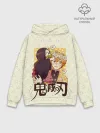 Худи мужской база хлопок / Незуко и Зеницу Kimetsu no Yai