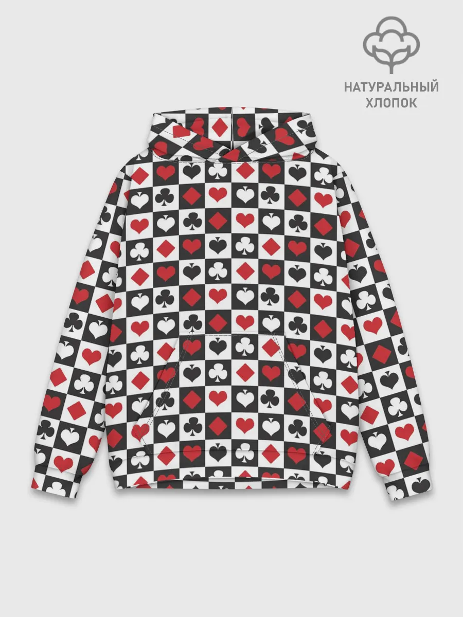 Худи мужской база хлопок / SODA LUV | КАРТОЧНЫЕ МАСТИ