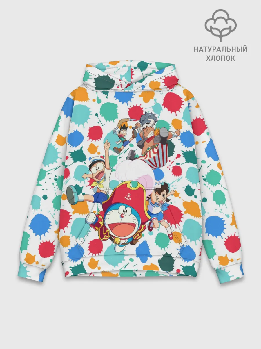 Худи мужской база хлопок / Дораэмон и компания