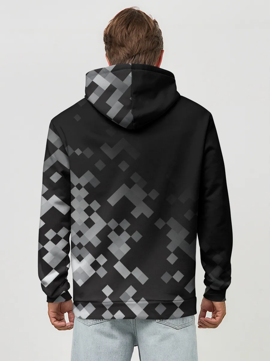 Худи мужской база хлопок / LAND ROVER ГОРОДСКОЙ КАМУФЛЯЖ