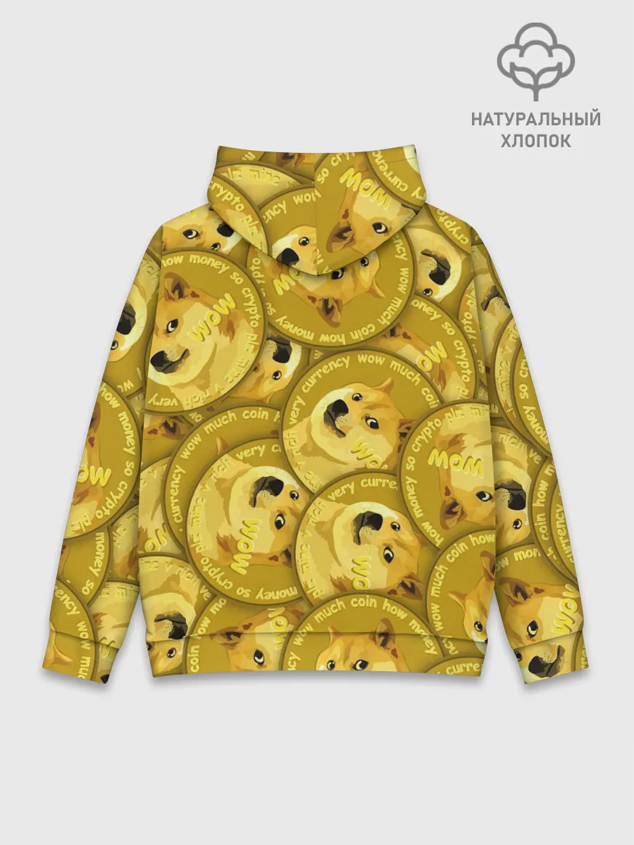Худи мужской база хлопок / DOGECOIN / DOGE / ДОГИКОИН