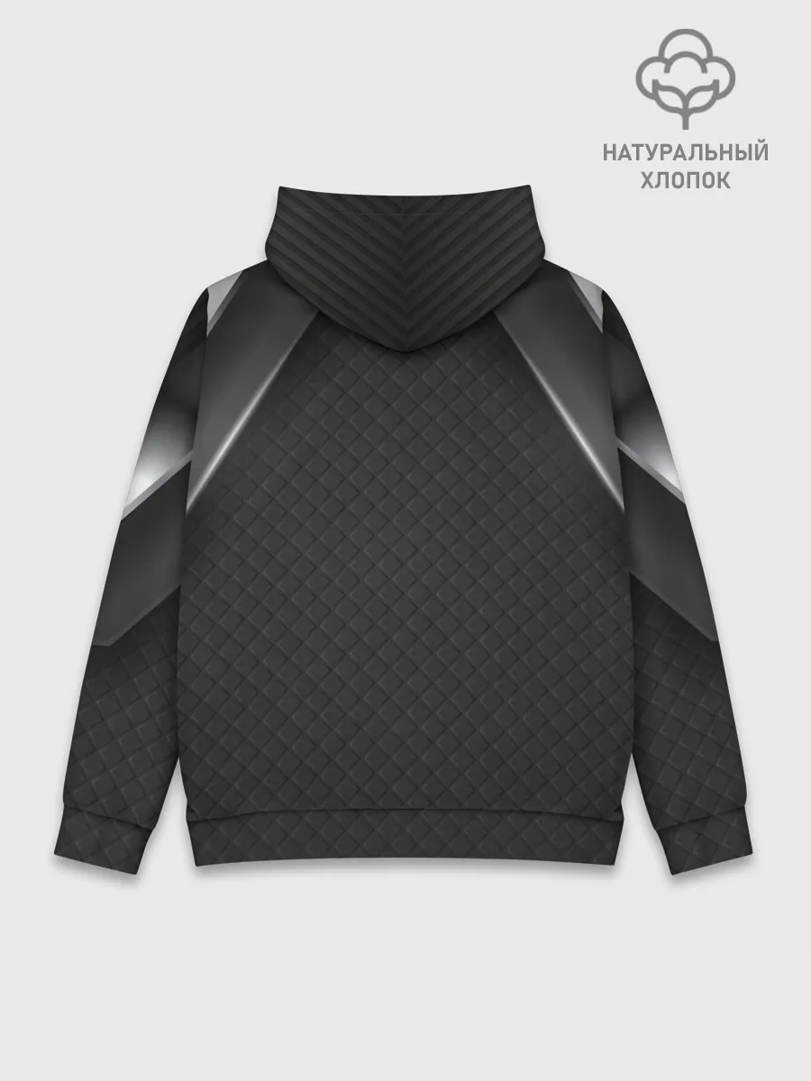 Худи мужской база хлопок / ИНФИНИТИ ТЕХНОЛОГИЧНЫЙ ПАТТЕРН