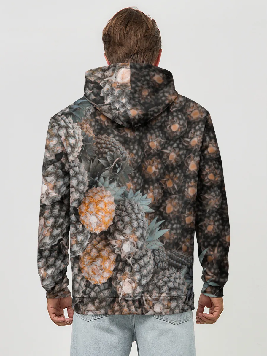 Худи мужской база хлопок / Спелые ананасы