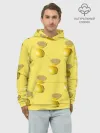 Худи мужской база хлопок / Летние лимоны