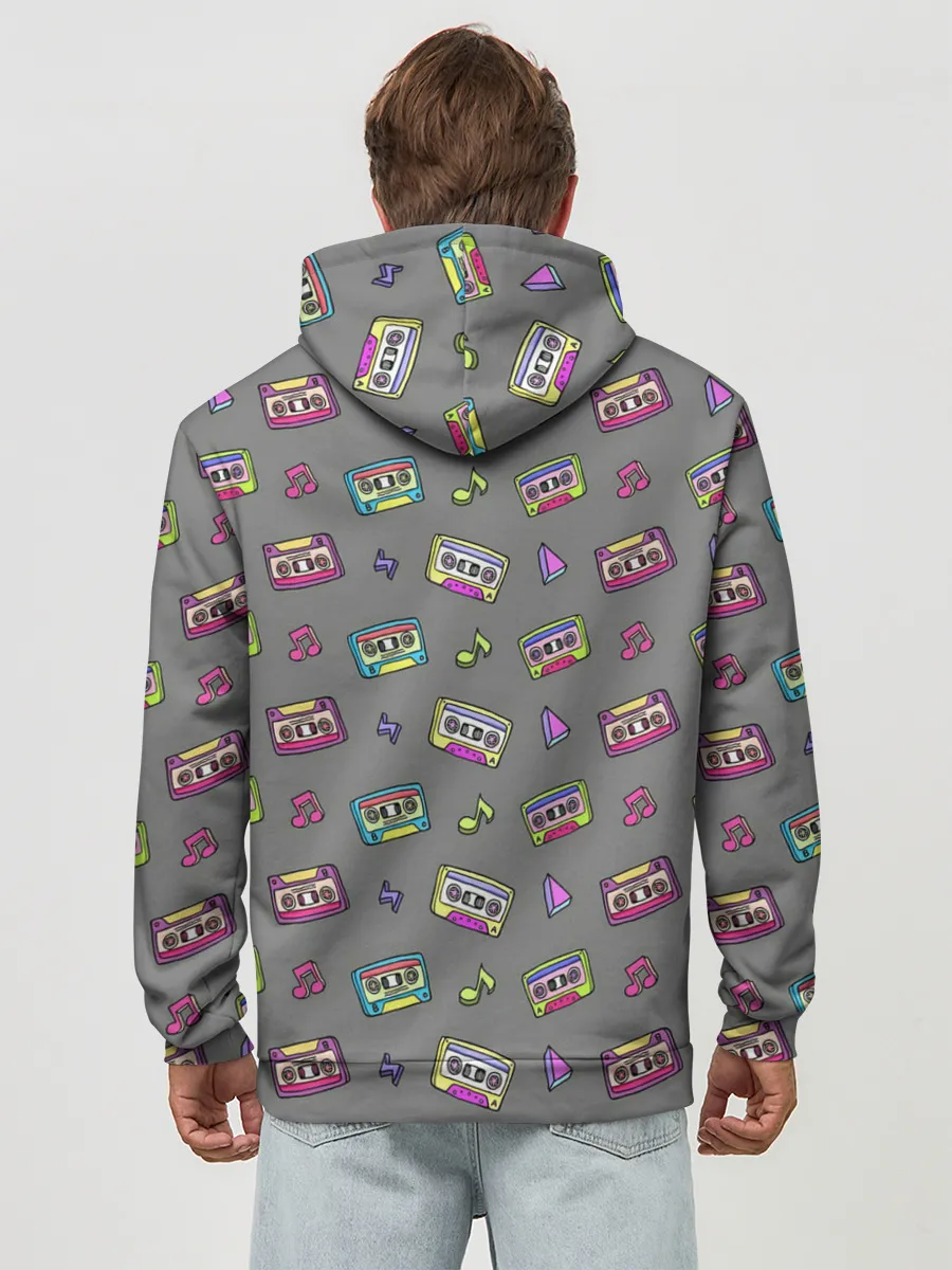 Худи мужской база хлопок / Касеты и ноты