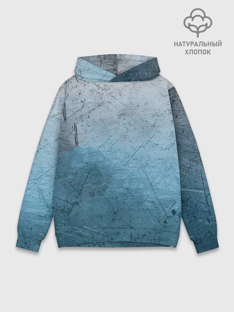Худи мужской база хлопок / Blue Glass