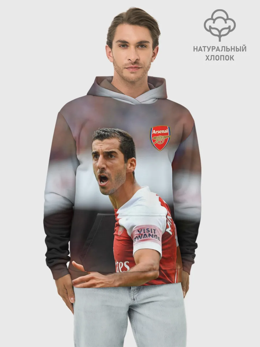 Худи мужской база хлопок / H. Mkhitaryan | Arsenal