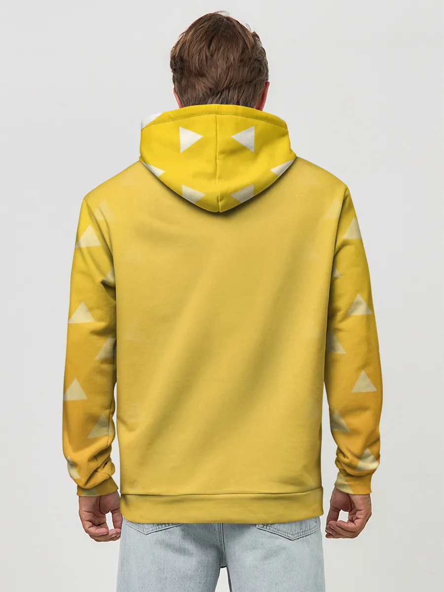 Худи мужской база хлопок / Zenitsu Agatsuma Kimetsu no Yaiba