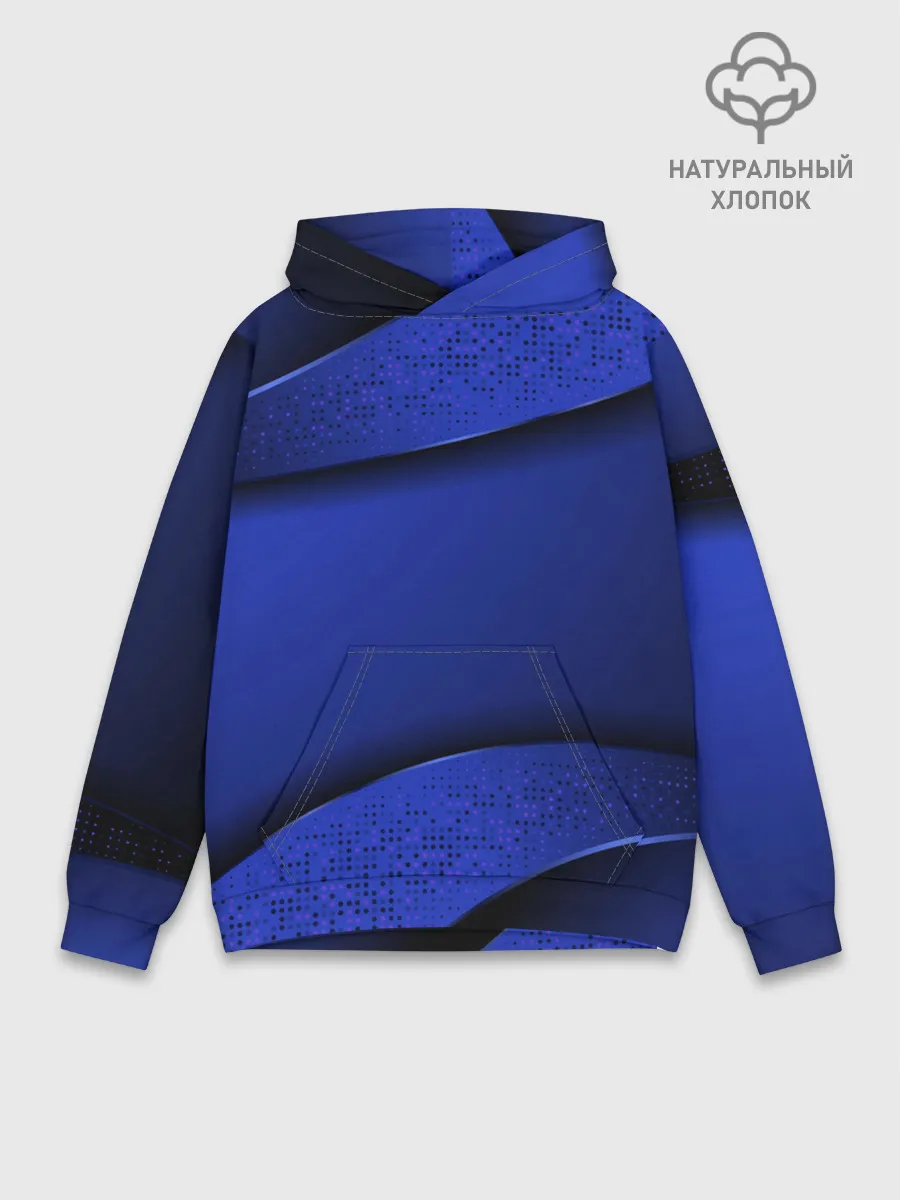 Худи мужской база хлопок / 3D BLUE Вечерний синий цвет