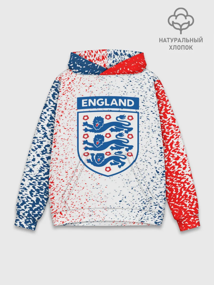 Худи мужской база хлопок / Сборная Англии