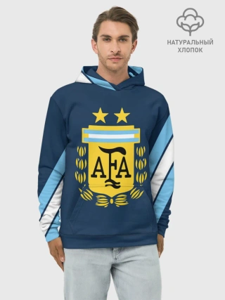 Худи мужской база хлопок / Сборная Аргентины