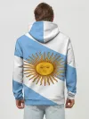 Худи мужской база хлопок / Сборная Аргентины + спина