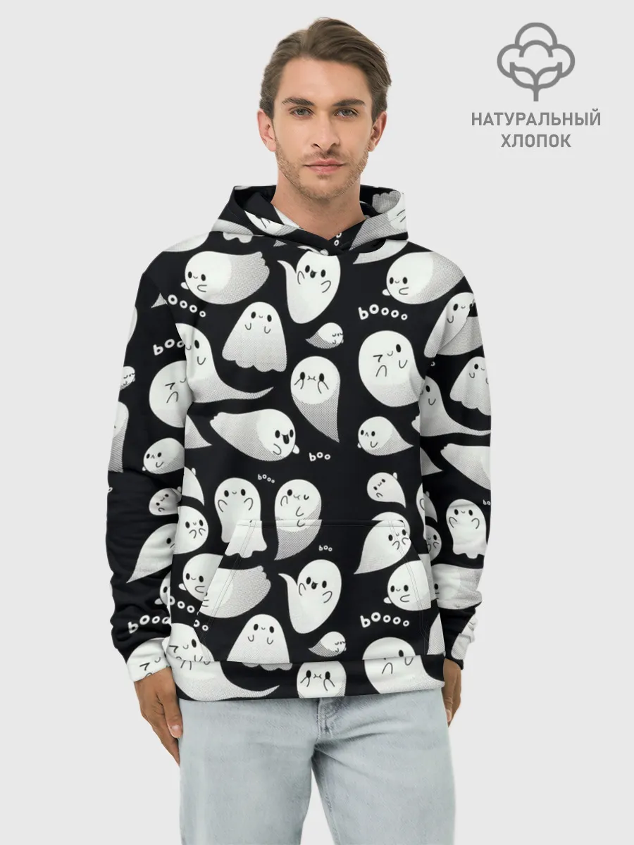 Худи мужской база хлопок / Boo | Привидения