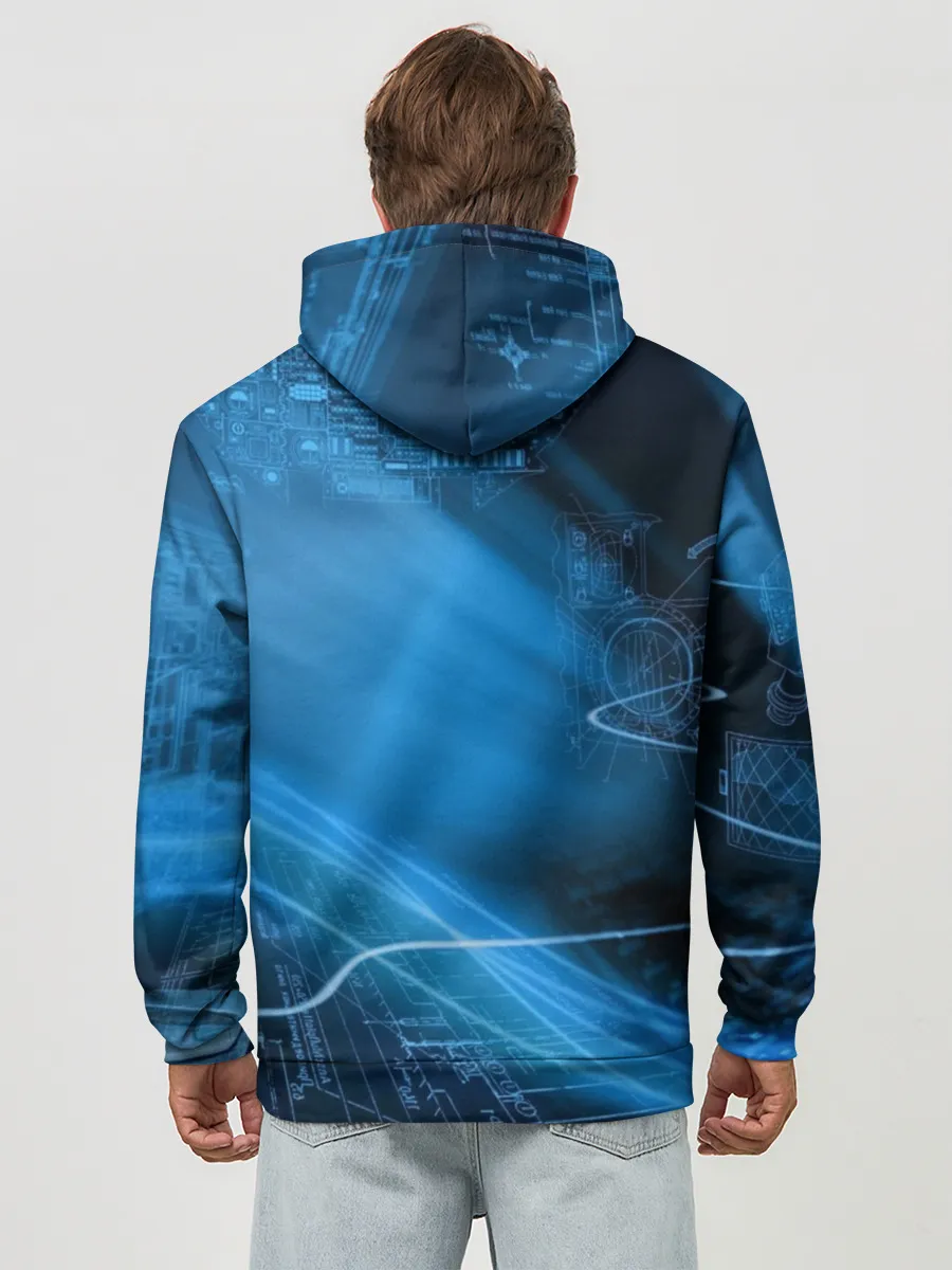 Худи мужской база хлопок / Чертеж