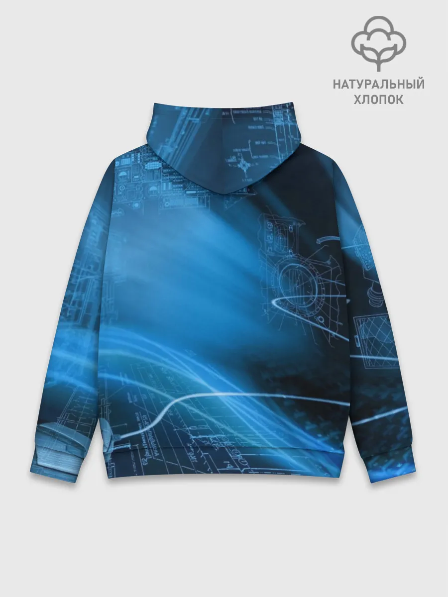 Худи мужской база хлопок / Чертеж