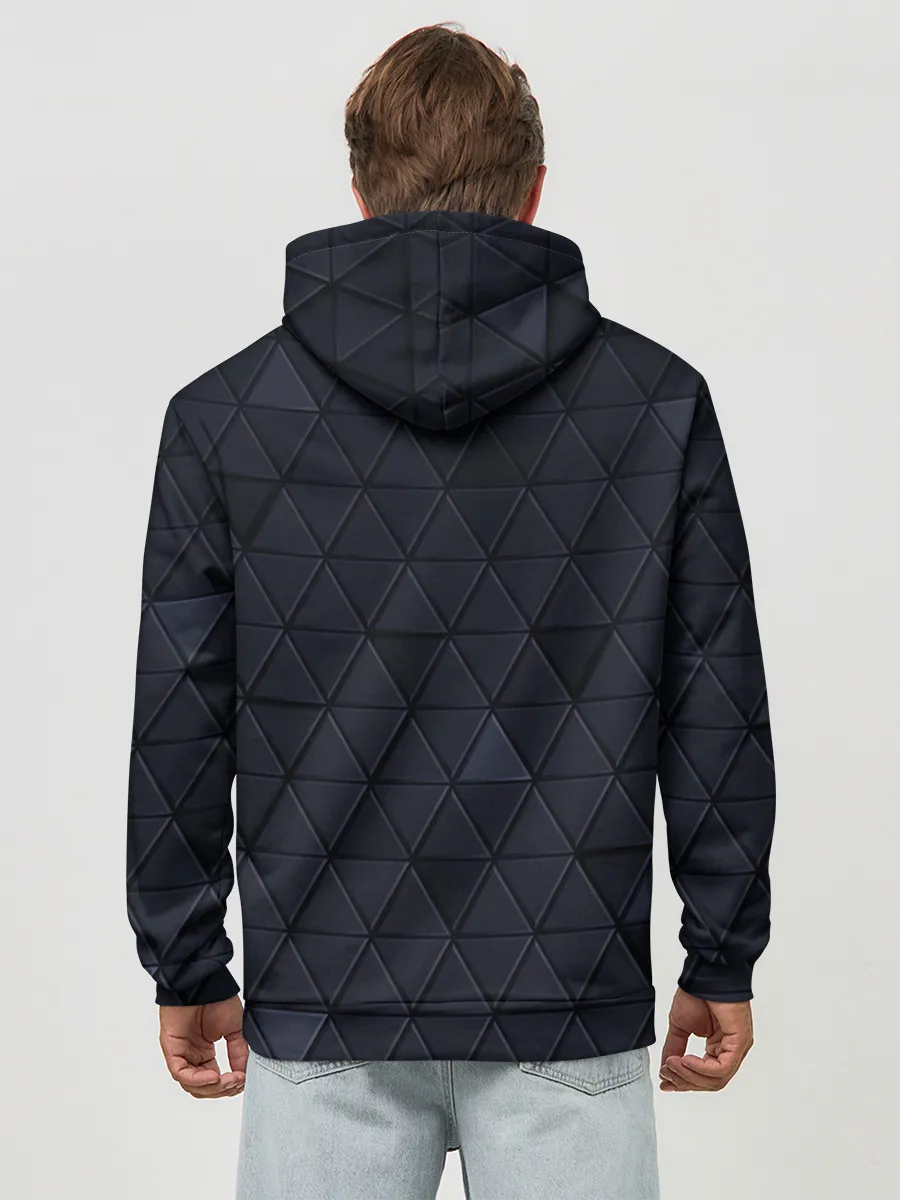 Худи мужской база хлопок / RENAULT РЕНО 3Д ГЕОМЕТРИЯ 3D