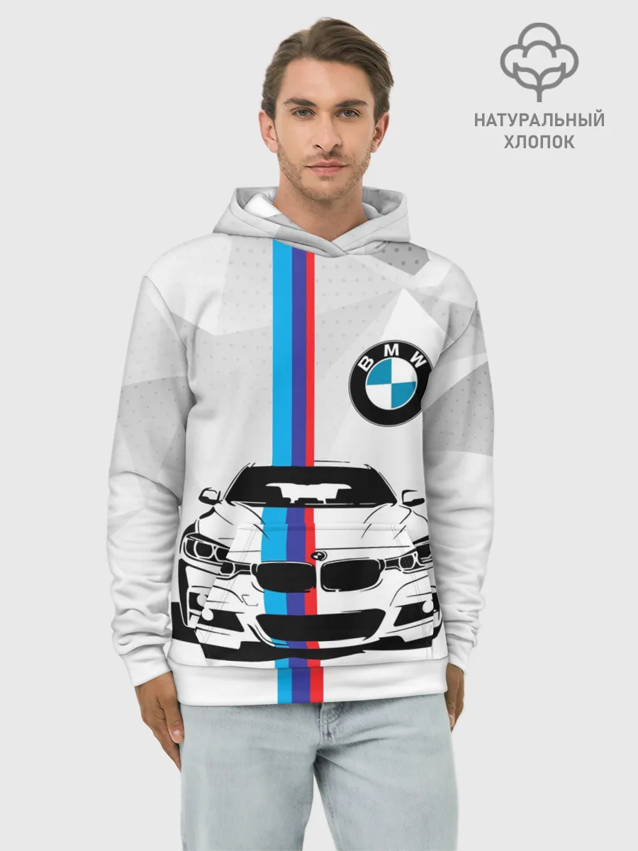 Худи мужской база хлопок / BMW / БМВ / M PERFORMANCE