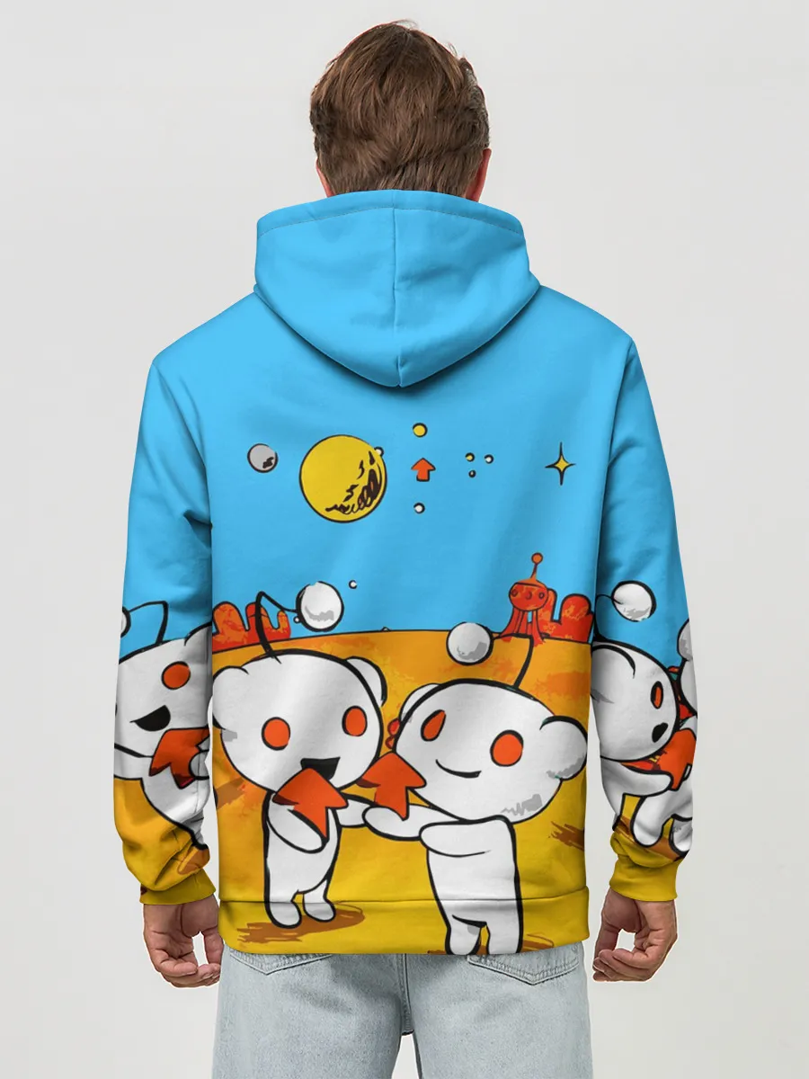 Худи мужской база хлопок / REDDIT / РЕДДИТ / UPVOTE ART