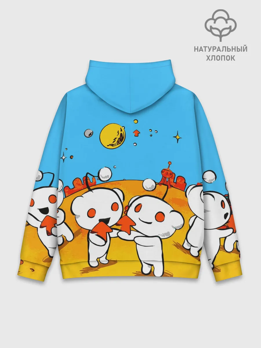 Худи мужской база хлопок / REDDIT / РЕДДИТ / UPVOTE ART