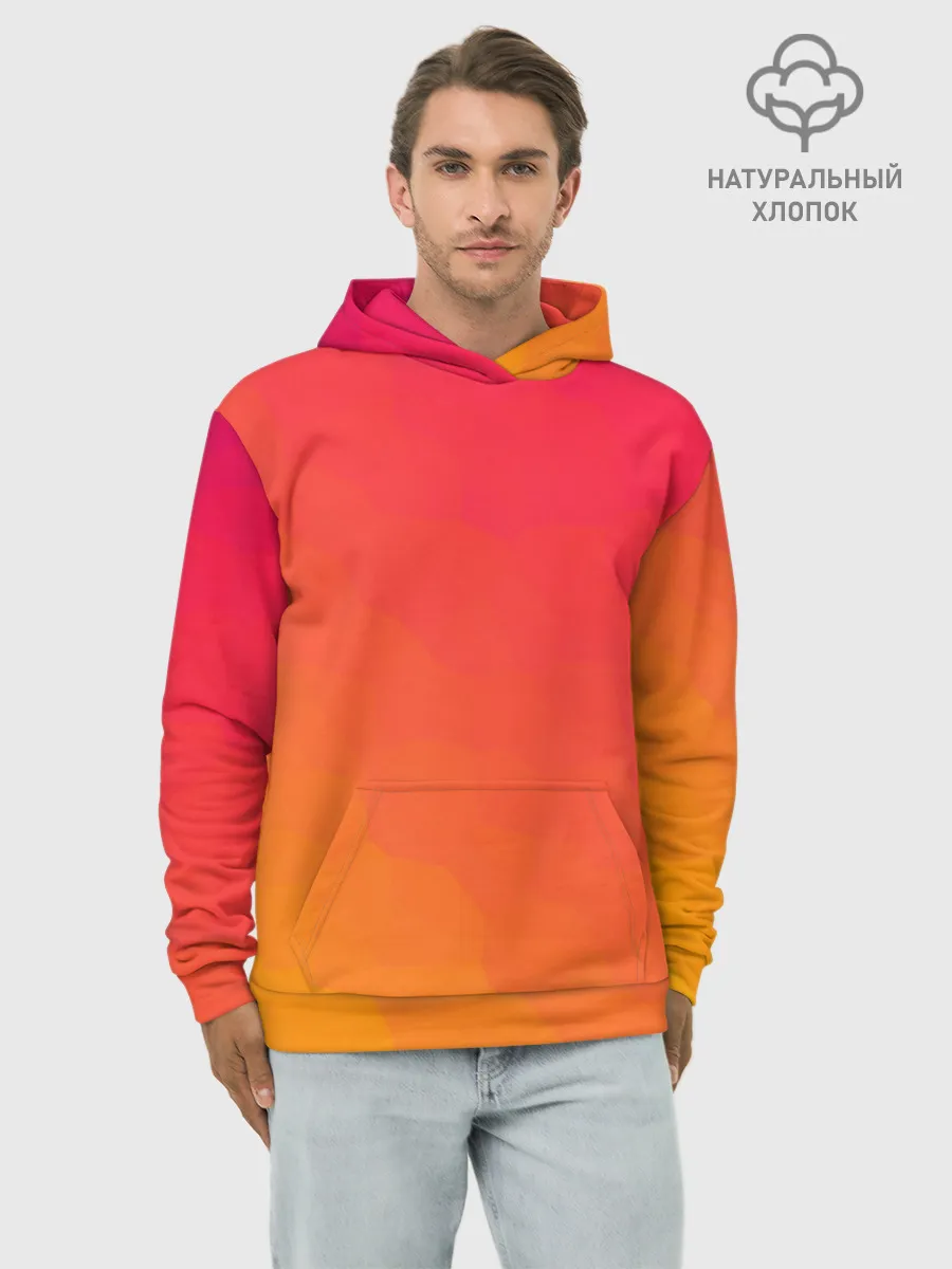 Худи мужской база хлопок / Градиент