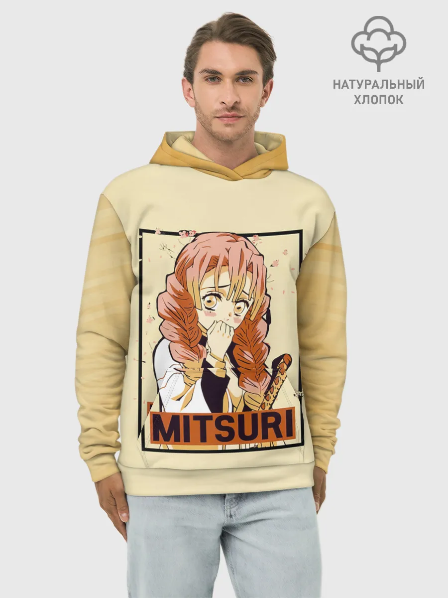 Худи мужской база хлопок / Mitsuri Kanroji | Kimetsu no Yaiba