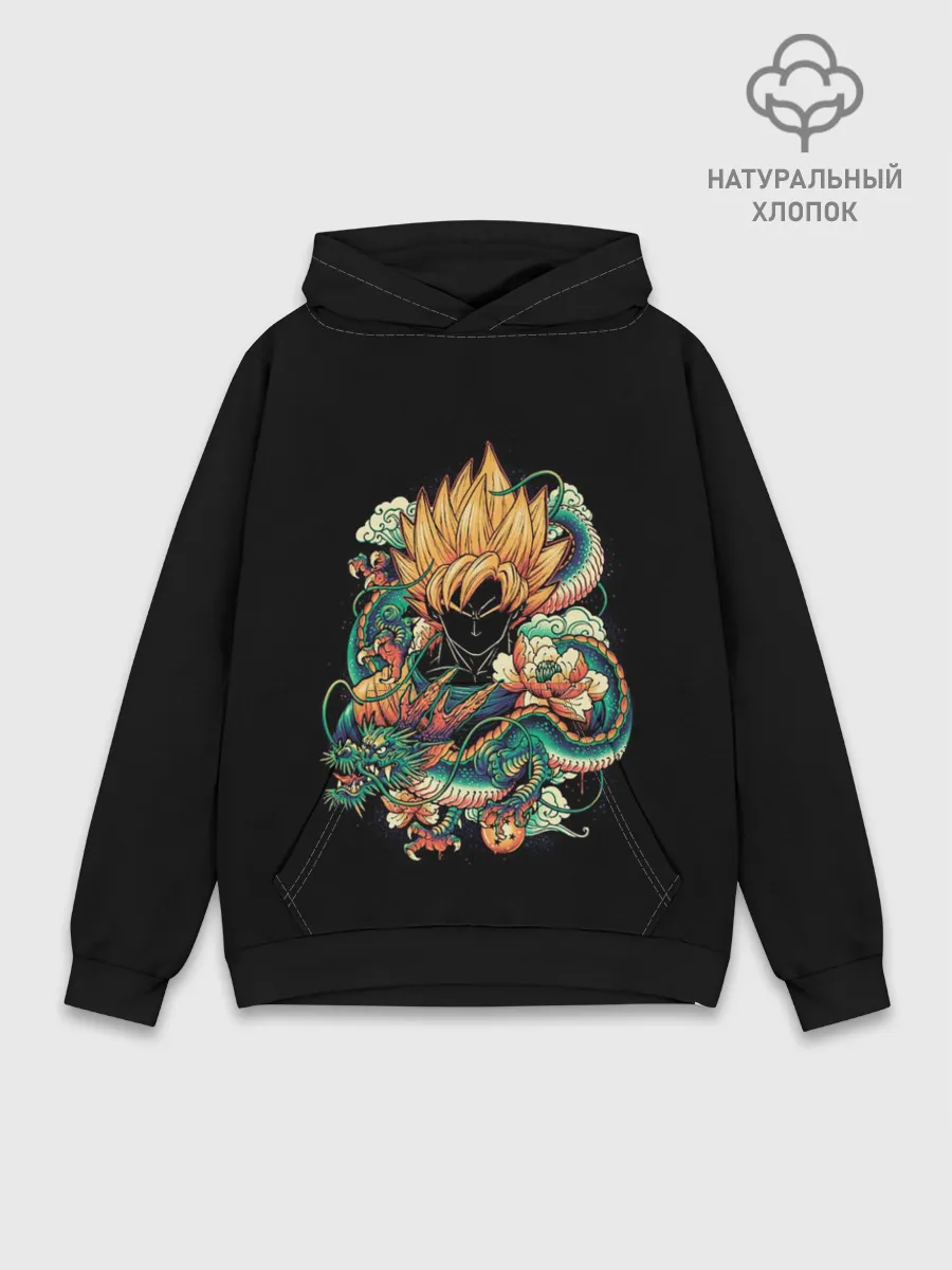 Худи мужской база хлопок / Dragon Ball. Retro Style