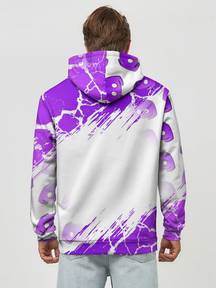 Худи мужской база хлопок / DISCORD / ДИСКОРД / ТРЕЩИНЫ