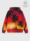 Худи мужской база хлопок / Гавайский закат