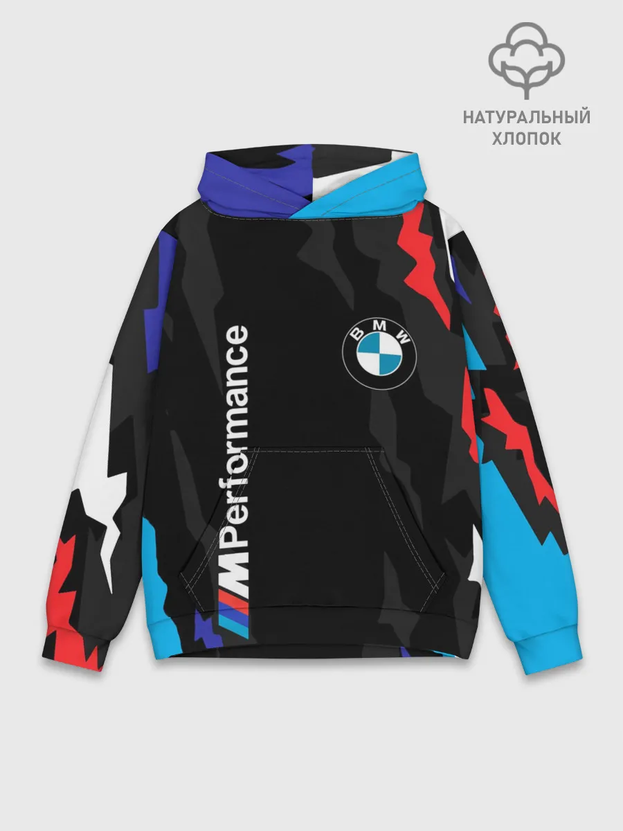 Худи мужской база хлопок / BMW M PERFORMANCE / БМВ М
