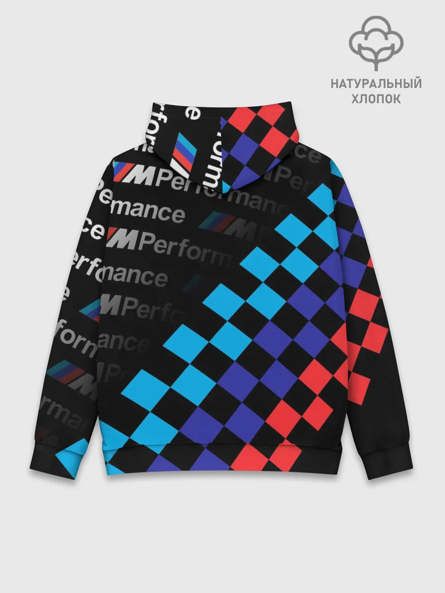 Худи мужской база хлопок / BMW / ФЛАГ/ M PERFORMANCE