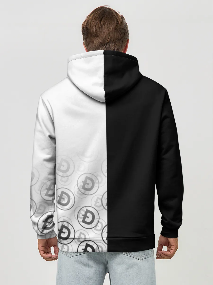 Худи мужской база хлопок / DOGECOIN / DOGE / КАРМАН