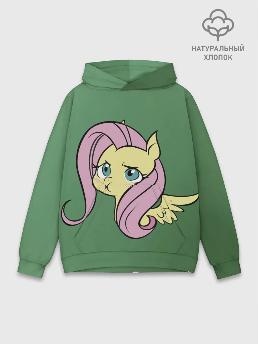 Худи мужской база хлопок / Милая Флаттершайн