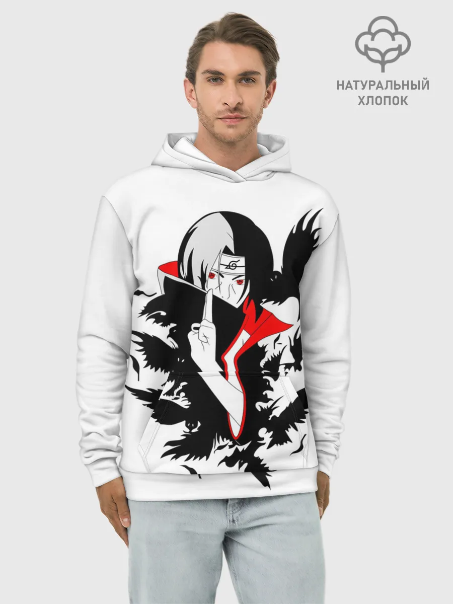 Худи мужской база хлопок / Человек и вороны аниме