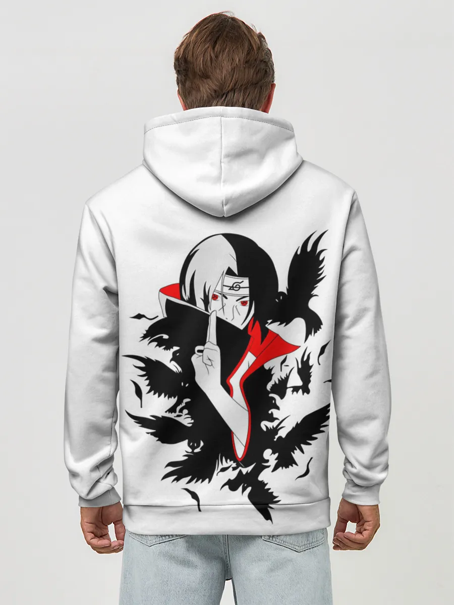 Худи мужской база хлопок / Человек и вороны аниме