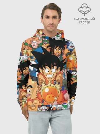 Худи мужской база хлопок / Dragon Ball