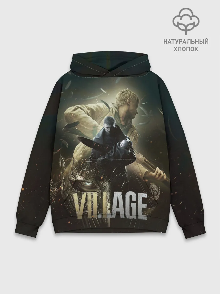 Худи мужской база хлопок / Итан,Крис и деревня RE8