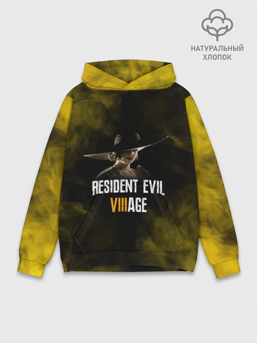 Худи мужской база хлопок / RESIDENT EVIL VILLAGE | LADY DIMITRESCU