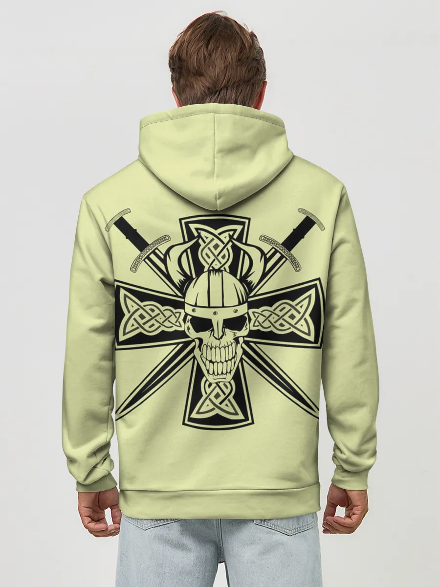 Худи мужской база хлопок / кельтский узор