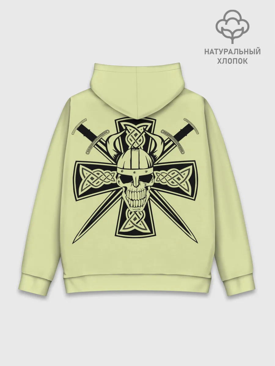 Худи мужской база хлопок / кельтский узор