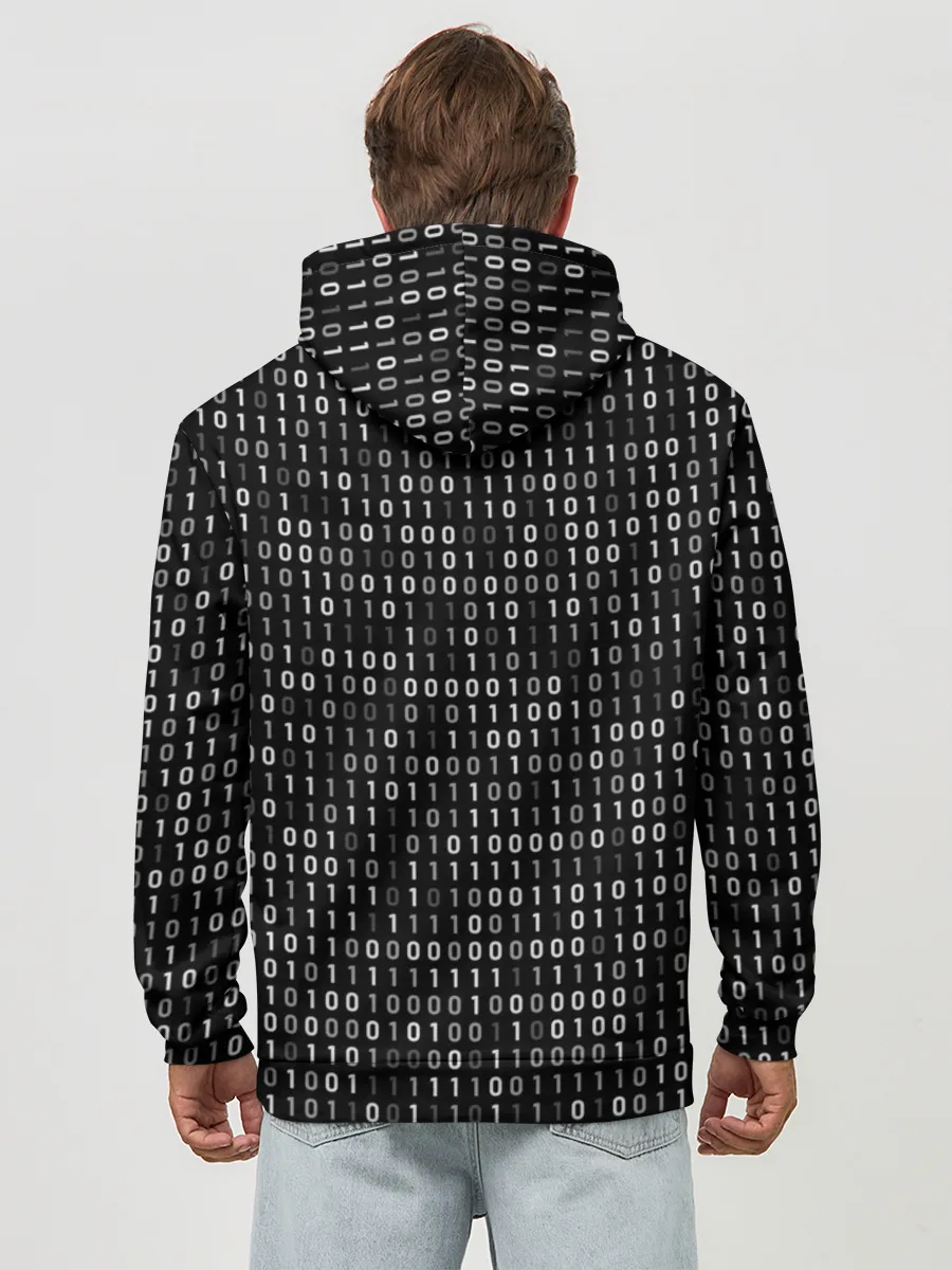 Худи мужской база хлопок / ДВОИЧНЫЙ КОД | ПРОГРАММИСТ