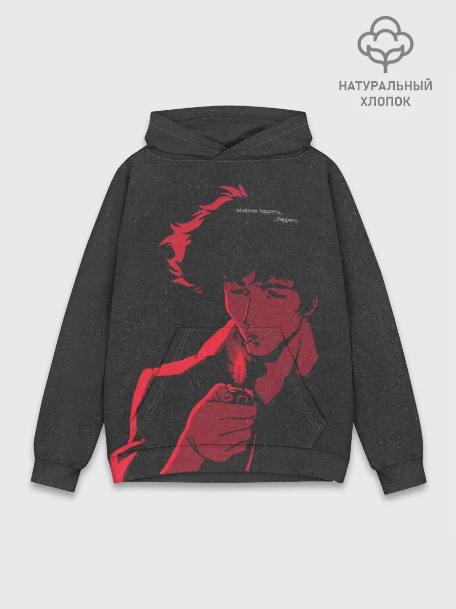 Худи мужской база хлопок / Cowboy Bebop. Спайк Шпигель