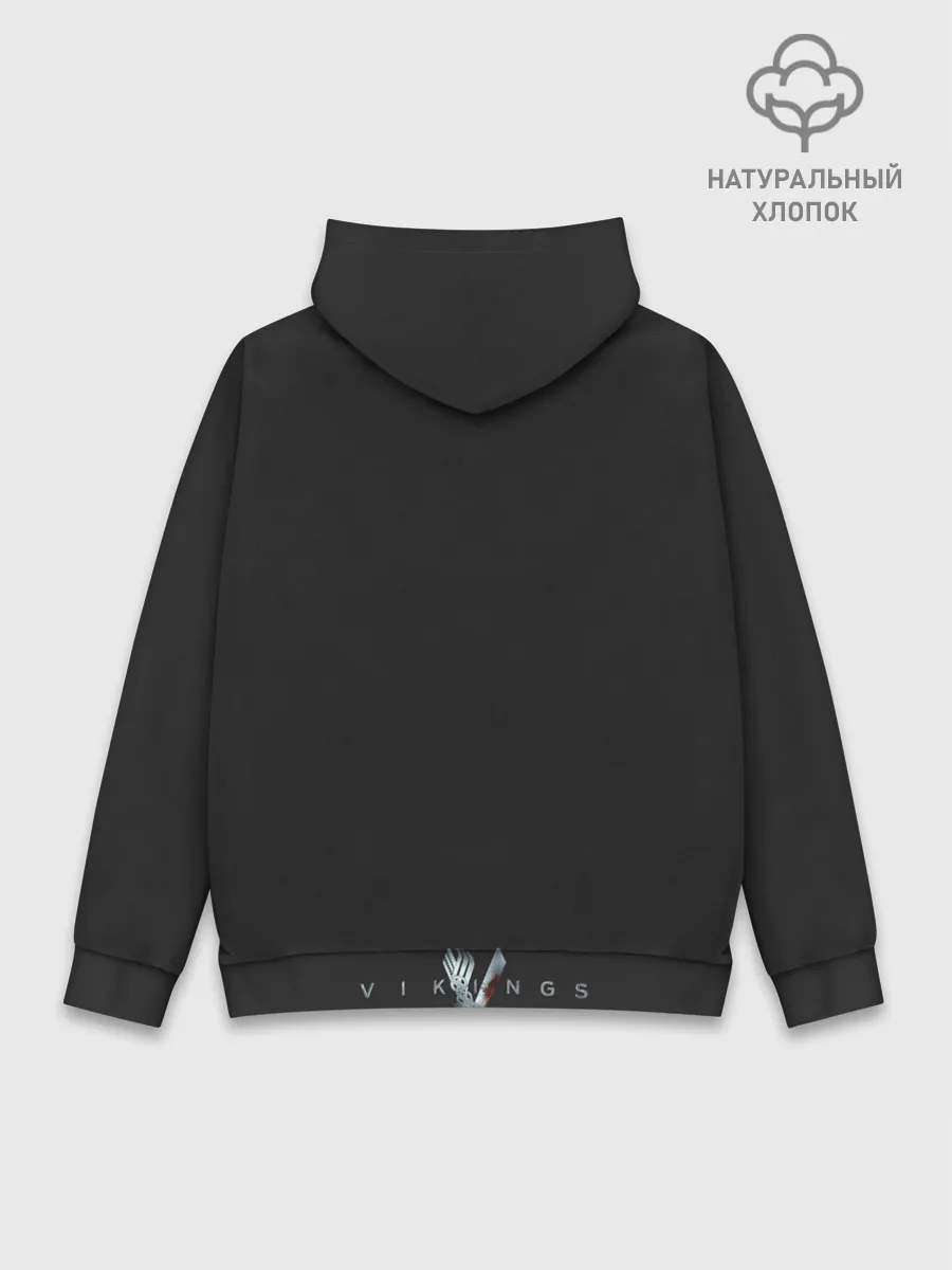 Худи мужской база хлопок / Фреска Викинги